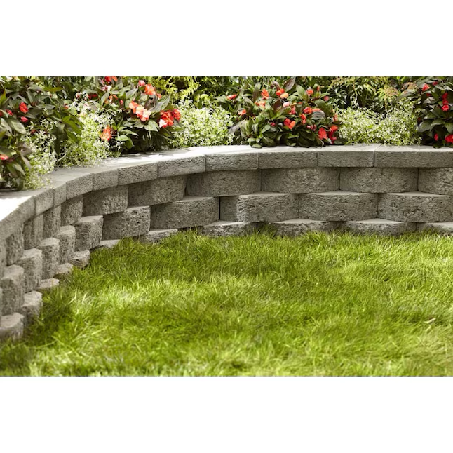 4-in H x 11.5-in L x 7.5-in D Terracotta Concrete Retaining Wall Block