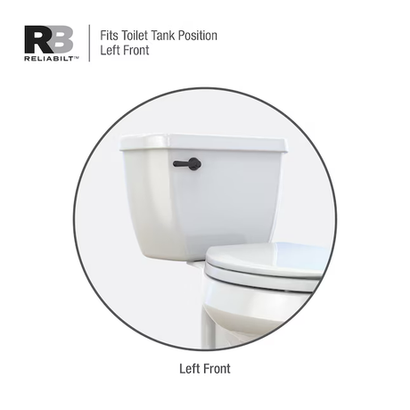 RELIABILT 8-in Front Mount Chrome Plated Toilet Lever