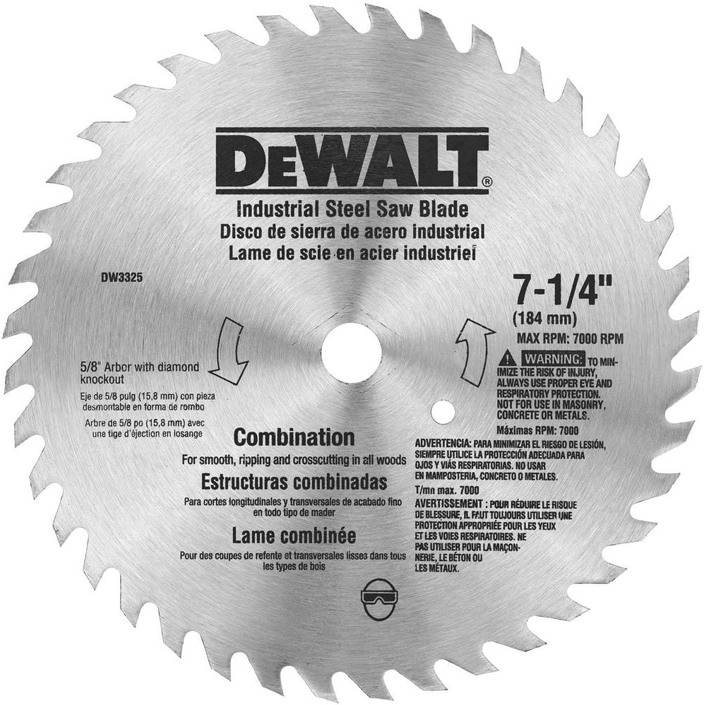 DeWalt Circular Saw Blade, 7 1/4 Inch, 40 Tooth