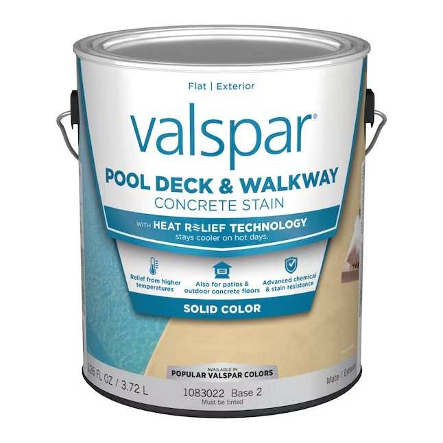 Valspar HEAT RELIEF Tintable Flat Exterior Porch and Floor Paint (1-Gallon)