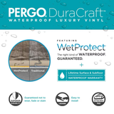 Pergo DuraCraft +WetProtect Elk Lodge Oak 20-mil x 7-1/2-in W x 47-in L Waterproof Interlocking Luxury Vinyl Plank Flooring