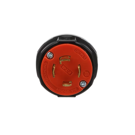 Eaton Arrow Hart 30-Amp 125/250-Volt NEMA L14-30p 4-wire Grounding Industrial Locking Plug, Orange