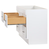 Project Source 48-in White Bathroom Vanity Base Cabinet without Top