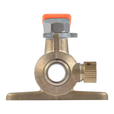SharkBite 1/2 in. Brass Crimp Ball Valve with Mounting Tab and Drain Vent