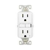 Eaton 15-Amp 125-volt GFCI Residential Decorator Outlet, White (3-Pack)