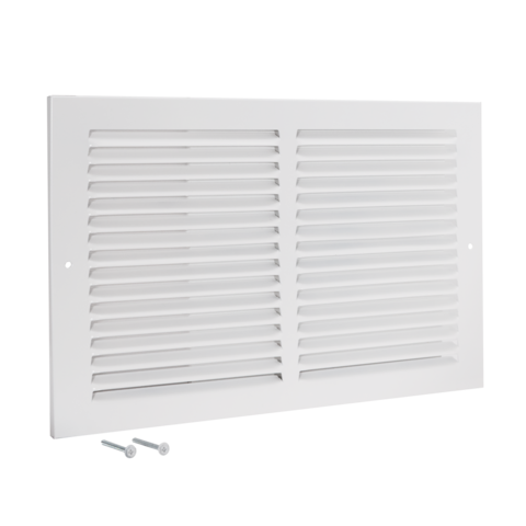 EZ-FLO 14 in. x 8 in. (Duct Size) Steel Return Air Grille White