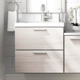 Style Selections Acadia 24-in White Single Sink Bathroom Vanity with White Cultured Marble Top