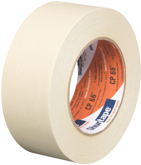 Shurtape CP 66 Contractor Grade, High Adhesion Masking Tape (1.88" x 60Yds)