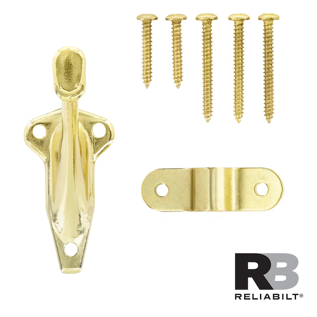 RELIABILT 1.312-in x 3-in Polished Brass Finished Aluminum Handrail