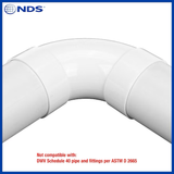NDS 4-in 90-Degree PVC Sewer and Drain Elbow