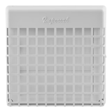 IMPERIAL 4-in Dia Plastic Louvered with Guard Dryer Vent Hood