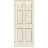 ReliaBilt 30-in x 80-in 6-panel Hollow Core Primed Molded Composite Right Hand Inswing Single Prehung Interior Door