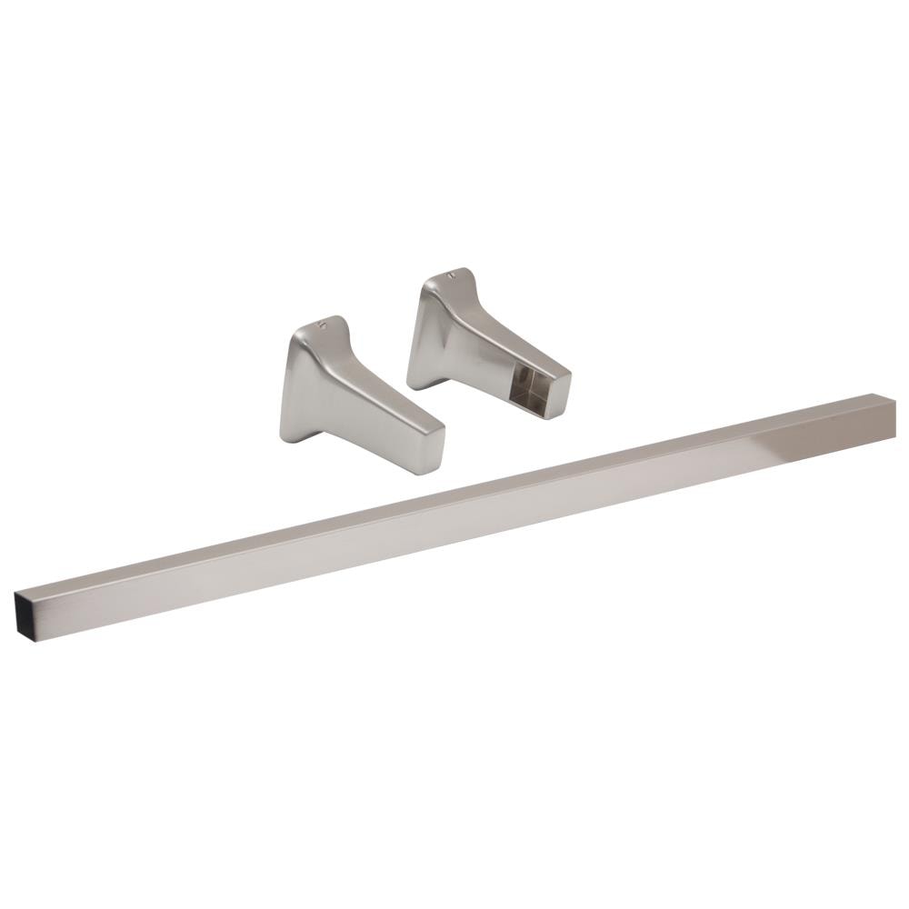 EZ-FLO 24" Brushed Nickel Squared Towel Bar With Brackets – 3/4 in.