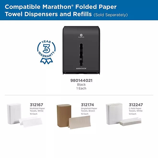 Marathon Combo Folded Paper Towel Dispenser