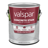 Valspar  Concrete Gray Solid Concrete Stain and Sealer Ready-to-use (1-Gallon)