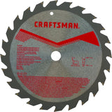 CRAFTSMAN 7-1/4-in 24-Tooth Rough Finish Carbide Circular Saw Blade