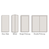 ReliaBilt 24-in x 80-in White Flush Hollow Core Primed Hardboard Bifold Door