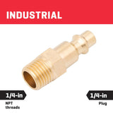 Kobalt Brass NPT Plug (M)-1/4-in Industrial
