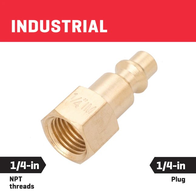 Kobalt Brass NPT Plug (F)-1/4-in Industrial