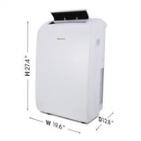 Hisense 8000-BTU DOE 115-Volt White Vented Wi-Fi enabled Portable Air Conditioner Cools 300-500 Sq Ft