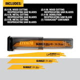 DeWalt ToughCase Bi-metal-TPI Wood/Metal Cutting Demolition Reciprocating Saw Blade (16-Pack)