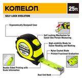 Komelon Self lock 25-ft Auto Lock Tape Measure