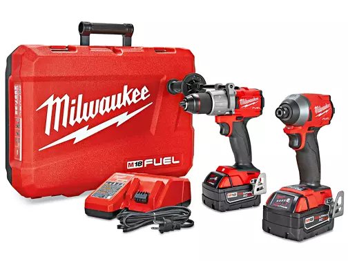 Milwaukee Hammer Drill and Impact Driver Combo Set