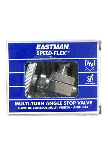 Eastman Speed-Flex Multi-Turn Angle Stop Valve - 5/8 in. OD Comp x 1/2 in. OD Comp
