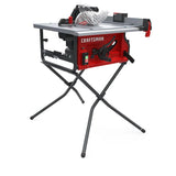 CRAFTSMAN 10-in 15-Amp Portable Jobsite Table Saw with Folding Stand