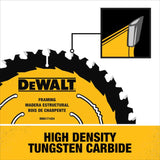 DeWalt 7-1/4-in 60-Tooth Fine Finish Tungsten Carbide-tipped Steel Circular Saw Blade