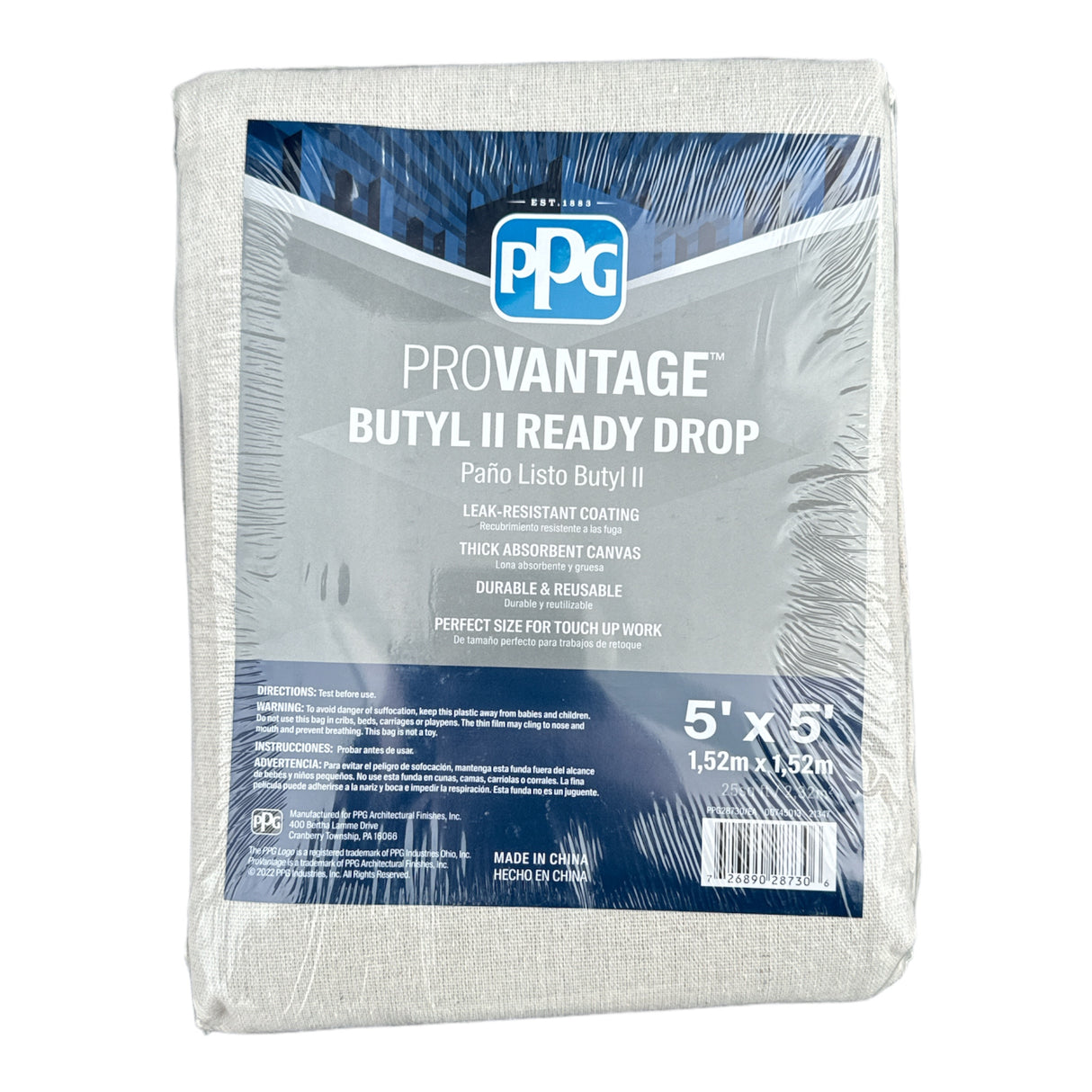 PPG Paints ProVantage Drop Cloth – 5 Fuß x 5 Fuß