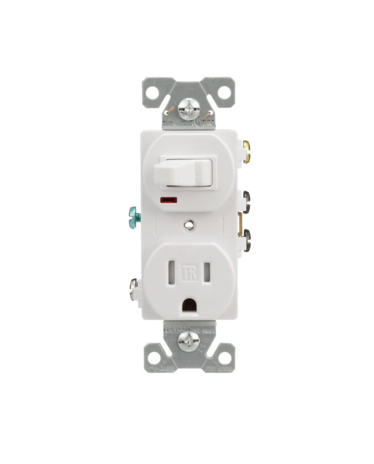 15-Amp 125-volt TamperResistant Residential/Commercial Duplex Switch Outlet, White
