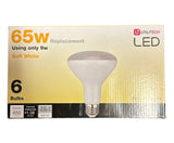 Utilitech 65-Watt EQ BR30 Soft White Medium Base (e-26) LED Light Bulb (6-Pack)