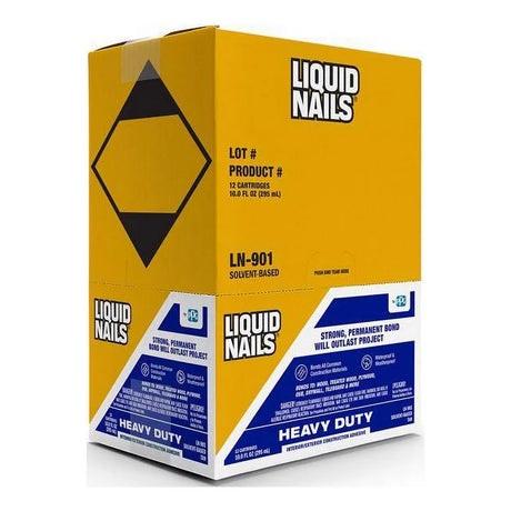 Liquid Nails Adhesivo de construcción resistente - Tubo de 12.1 oz