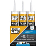 Liquid Nails Fuse It Adhesivo para la construcción de todas las superficies - 9oz