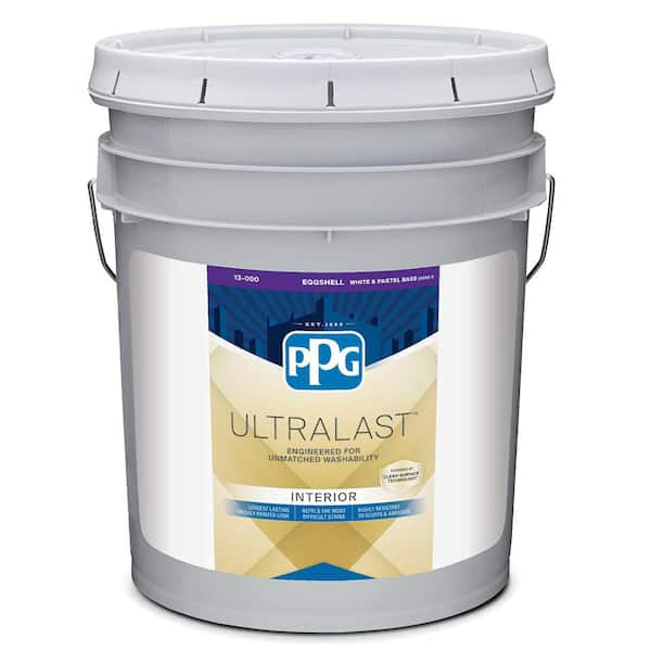 PPG UltraLast™ Interior Paint + Primer (Eggshell, White & Pastel Base)