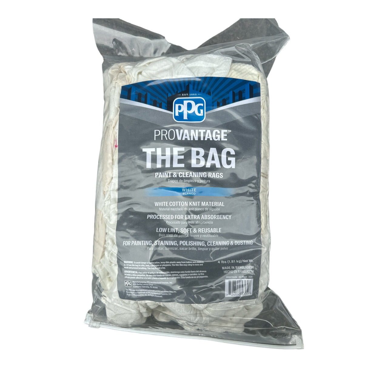 Trapos de limpieza y pintura PPG ProVantage “The Bag”