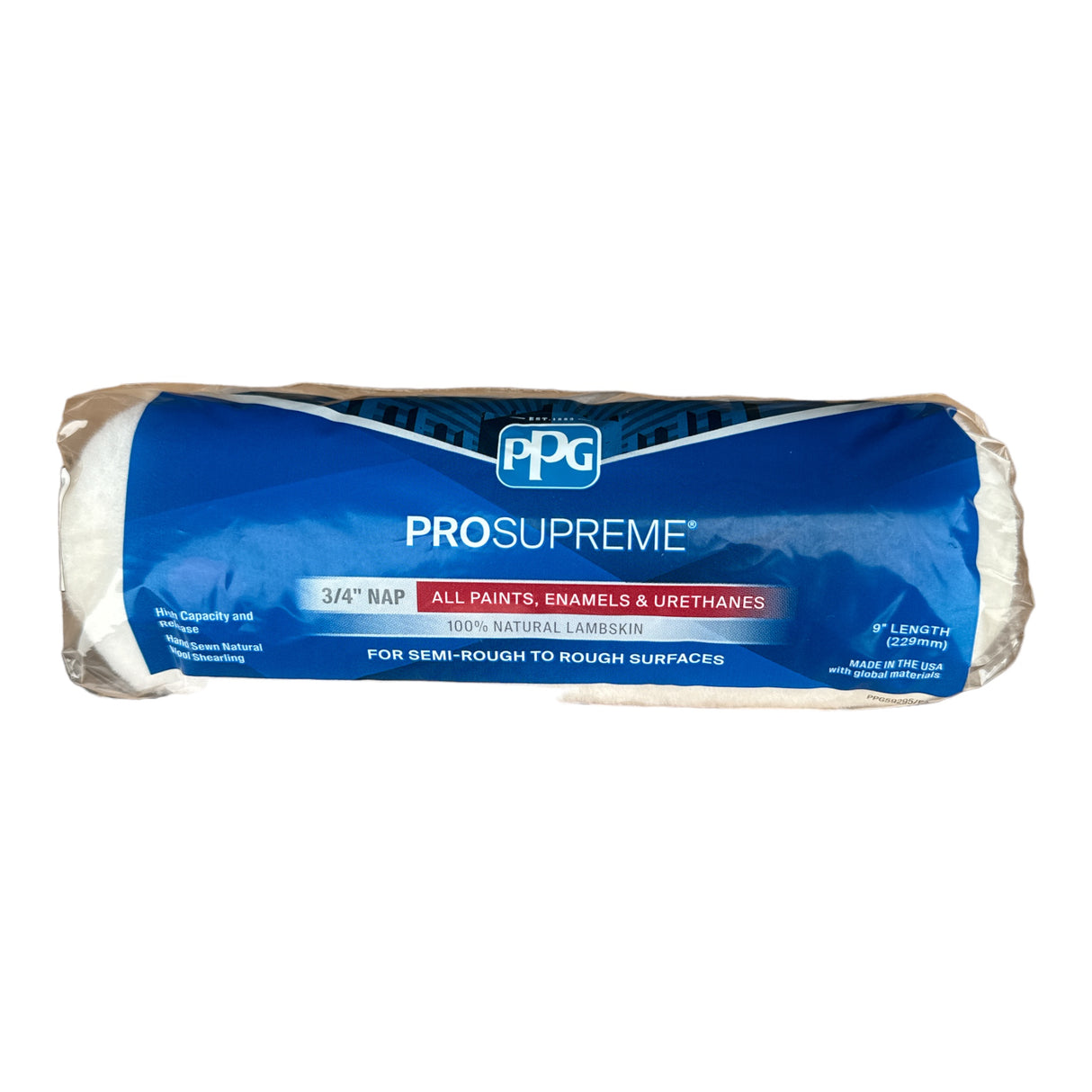 PPG® ProSupreme® Piel de cordero 3/4 pulg. NAP 9 x pulg. L (100 % piel de cordero natural)