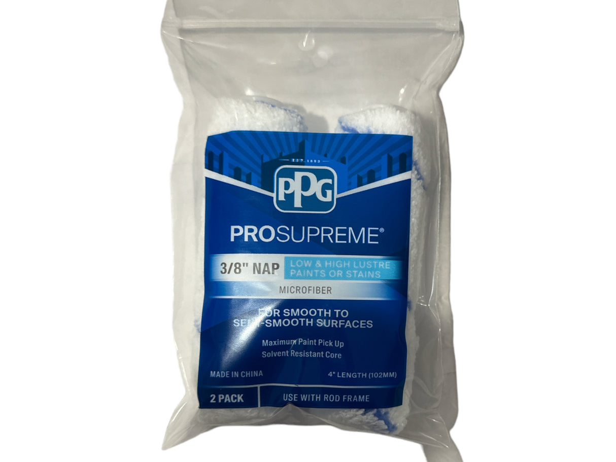 PPG ProSupreme 3/8" NAP x 4" Länge Mikrofaser-Miniroller (2er-Pack)