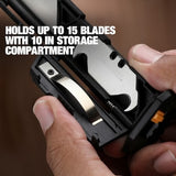 TOUGHBUILT Reload Utility Knife with 2 Mags 3/4-in 10-Blade Retractable Utility Knife with On Tool Blade Storage