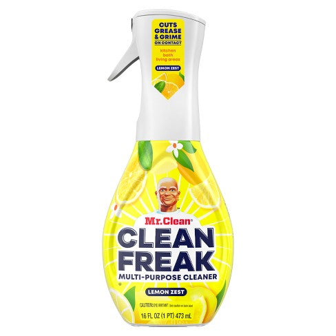 Mr. Clean Clean-Freak Limpiador en aerosol multiusos (ralladura de limón, 16 fl oz)