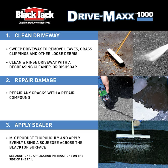 Sellador de asfalto Black Jack Drive-Maxx 1000 de 4,75 galones