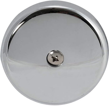 EZ-FLO One-Hole Overflow Face Plate with Brass Screw (Chrome)