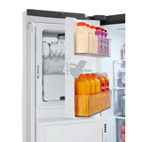 Refrigerador inteligente LG con profundidad de mostrador MAX InstaView de 25.5 pies cúbicos con puerta francesa con máquina de hielo doble, dispensador de agua y hielo (acero inoxidable) ENERGY STAR