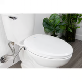 Brondell Ecoseat Plastic White Elongated Soft Close Bidet Toilet Seat