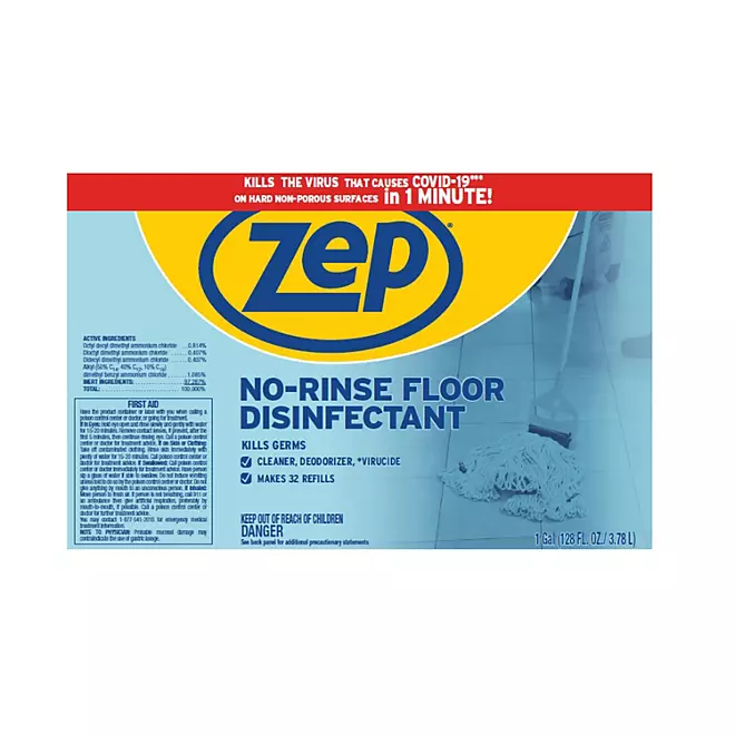 Zep Commercial No-Rinse-Bodendesinfektionsmittel (1 Gallone) – Saber Sales  & Service