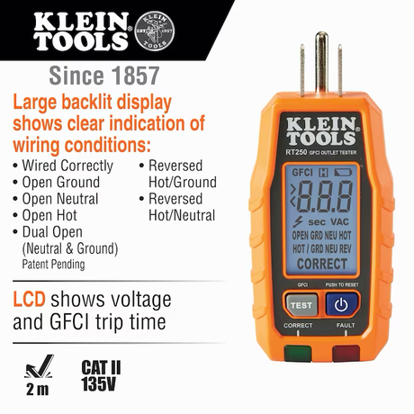 Klein Tools Non-contact Lcd Tester Kit Voltage Tester 1000-Volt