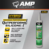 DAP AMP 9-oz Gray Paintable Advanced Sealant Self Leveling Caulk