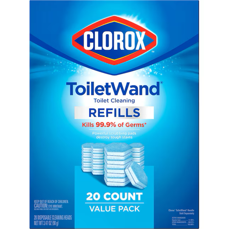 Clorox ToiletWand Disinfecting Refills 20-Count Toilet Bowl Cleaner Refill