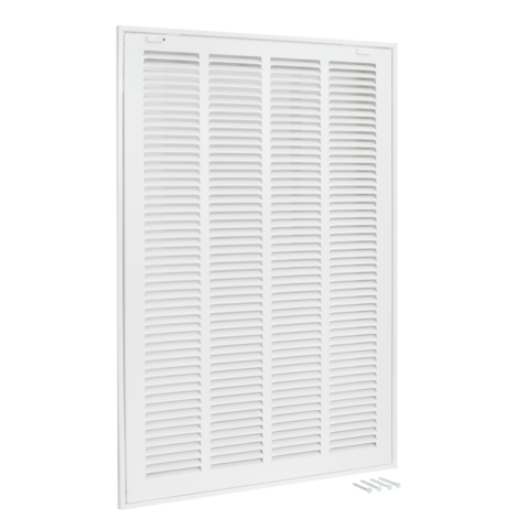 EZ-FLO 16 in. x 25 in. (Duct Size) Steel Return Air Filter Grille White